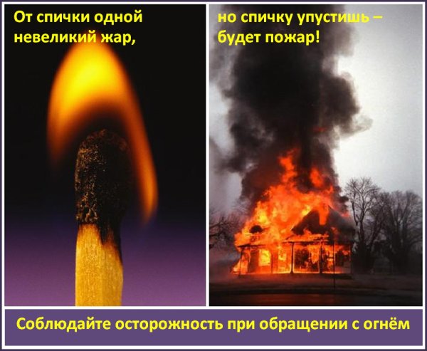 Противопожарная агитация в быту