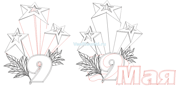 Рисунок на 9 мая