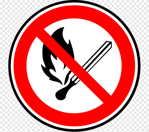 Знак перечеркнутая спичка