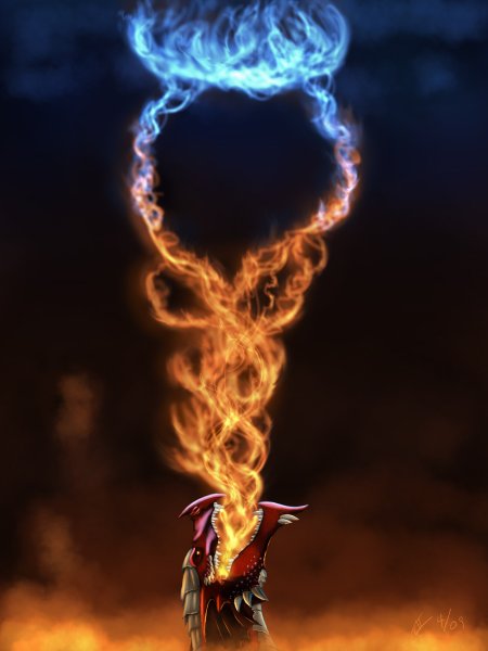 Дракон из огня