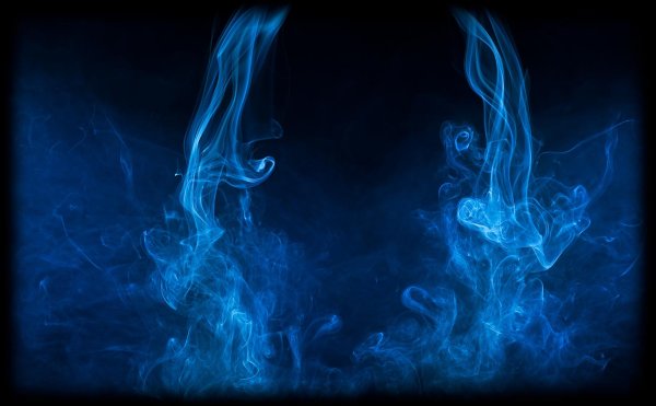 Синий дым для фотошопа
