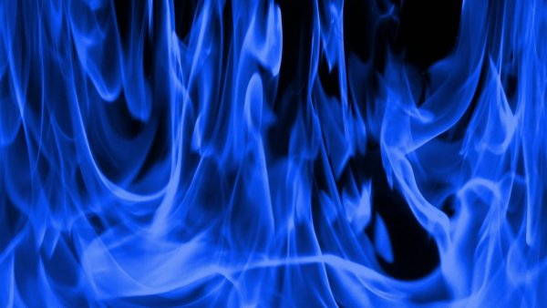 Огонь тёмно синий