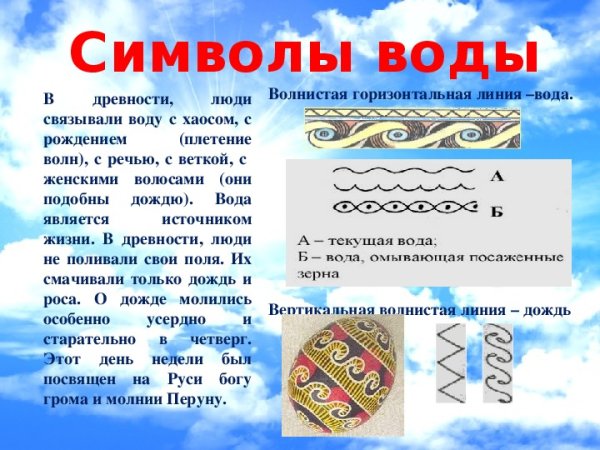 Древние символы воды