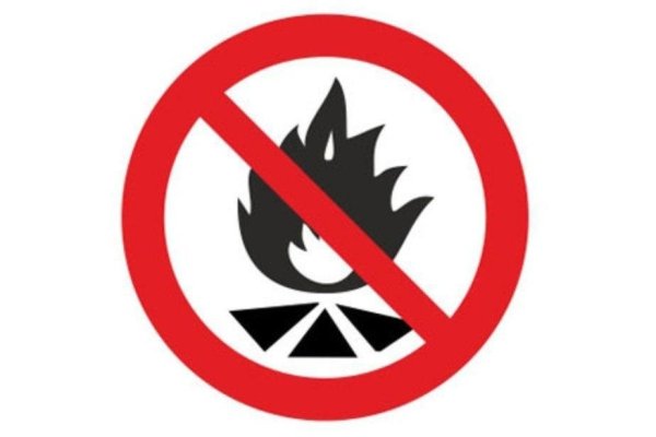 Запрещены знаки безопасности в лесу