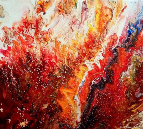 Пламя живопись