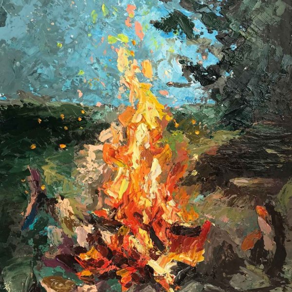 Огонь живопись