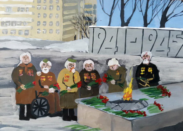 Ветеран рисунок для детей