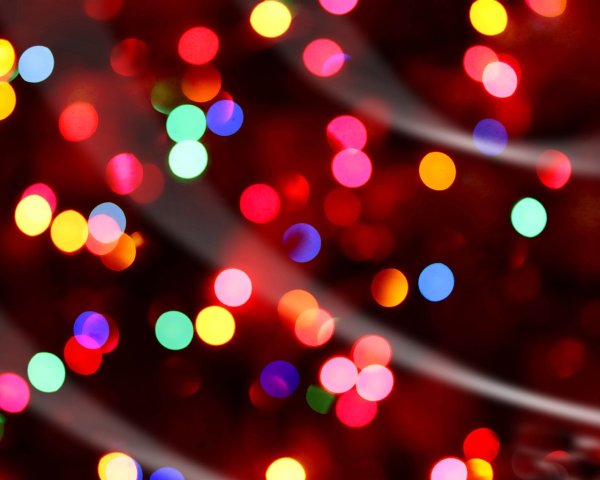 Новогодние огни боке