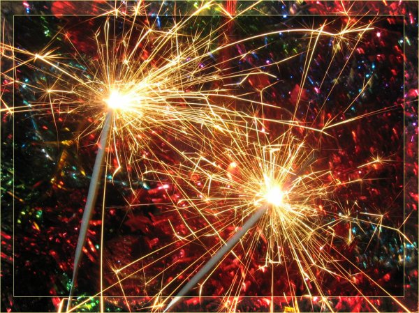 Бенгальские свечи новый год