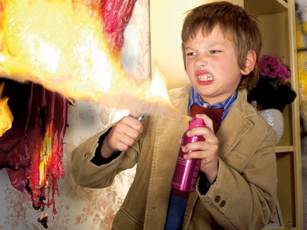 Шалости детей с огнем