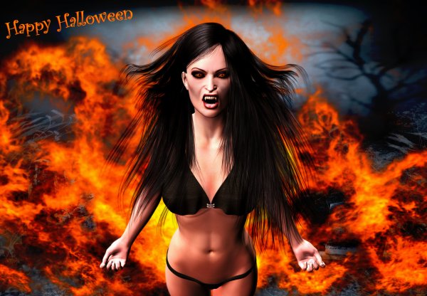 Девушка и огонь