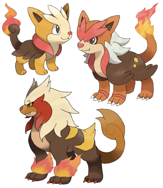 Покемоны огненного типа стартовики