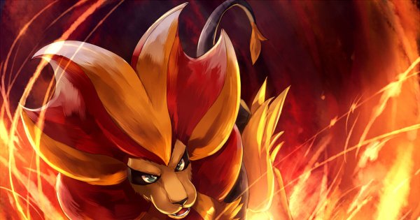 Покемон Pyroar Art