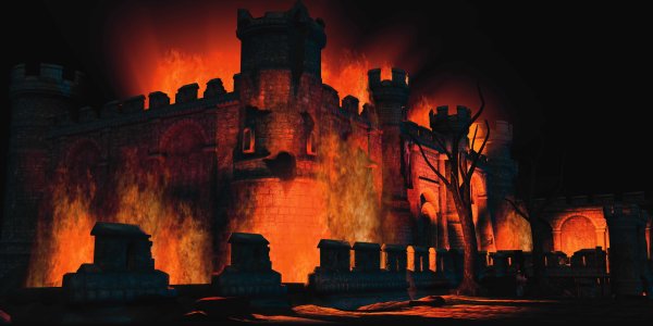 Горящий замок