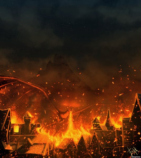 Горящая крепость