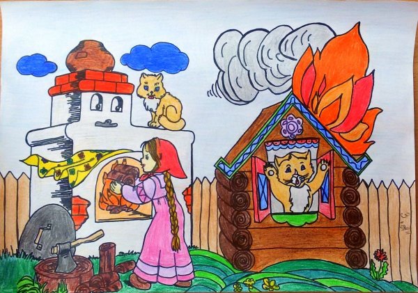 Огонь враг Кошкин дом