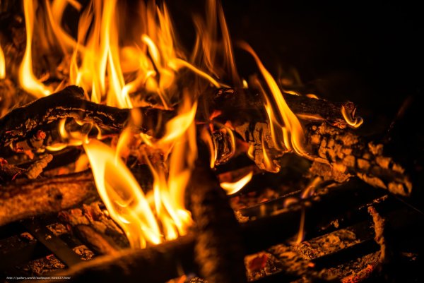 Заставка на рабочий стол огонь