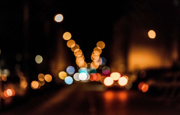 Блики гирлянды