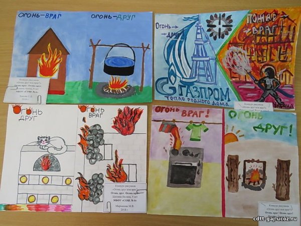 Огонь враг или друг конкурс рисунков