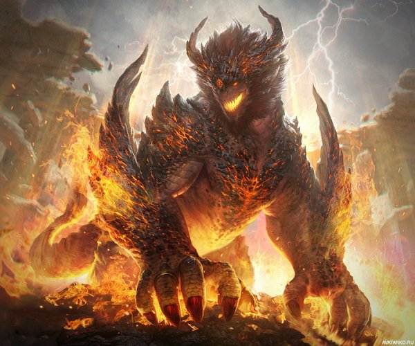 Огненный монстр