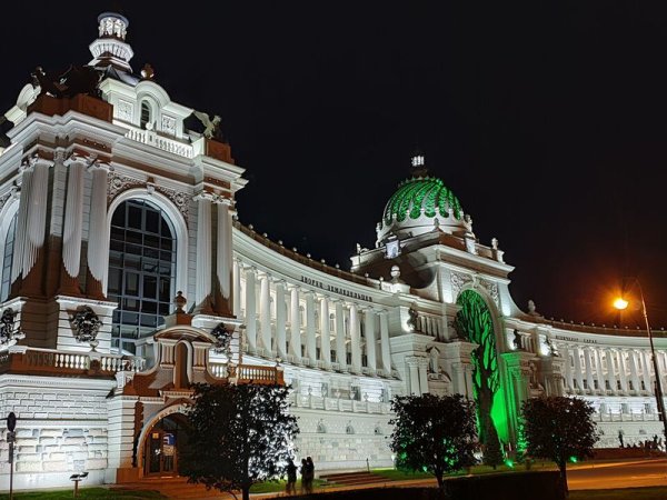 Дворец земледельцев Казань вечером