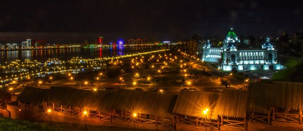 Ночная набережная Казань