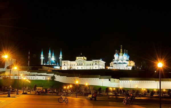 Казанский Кремль Казань вечером