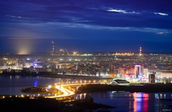 Казань ночью