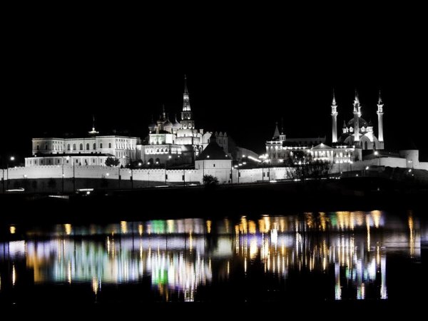 Кремль Казань ночью