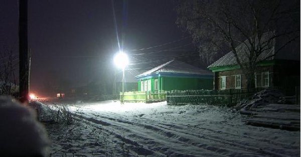 Ночная Сельская улица