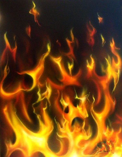Огонь реалистичный