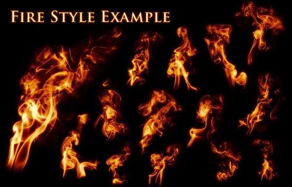 Кисти огонь для фотошопа