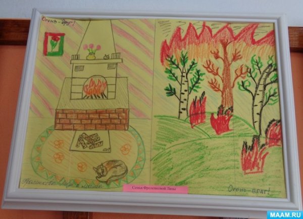 Рисунок на тему огонь