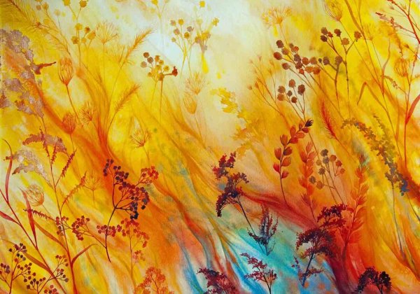 Огонь акварелью