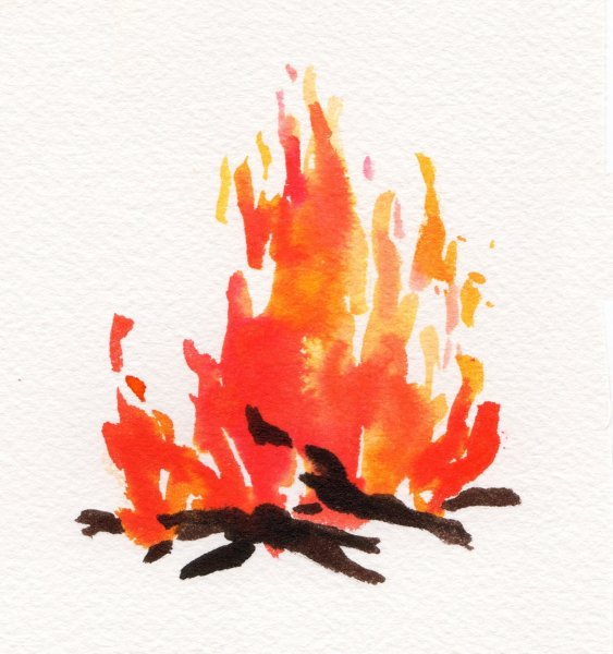 Пламя красками