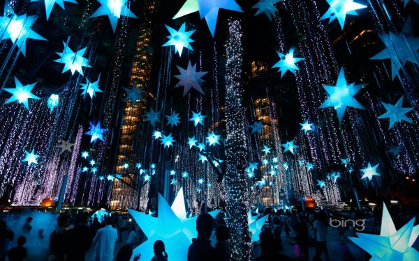 Новогодний город