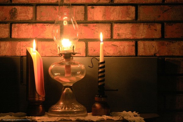Лучина свеча керосиновая лампа