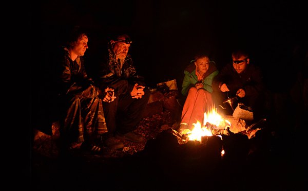 Освещение у костра