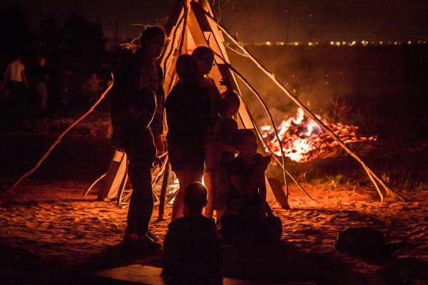 Освещение огнем