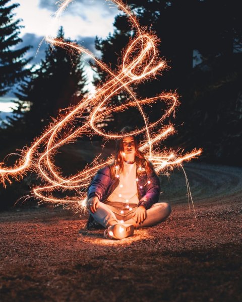 Фотосъемка с бенгальскими огнями