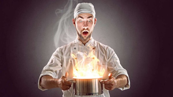 Повар огонь