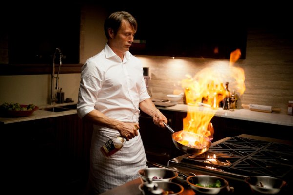 Мадс Миккельсен Ганнибал и еда