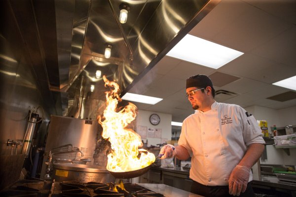 Пожар на предприятии общественного питания