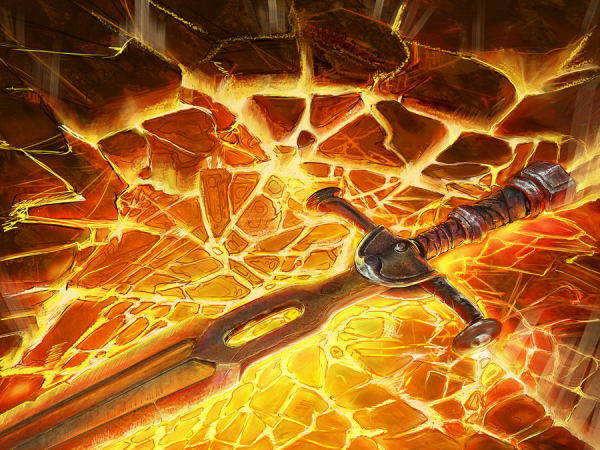 Огненный меч фэнтези