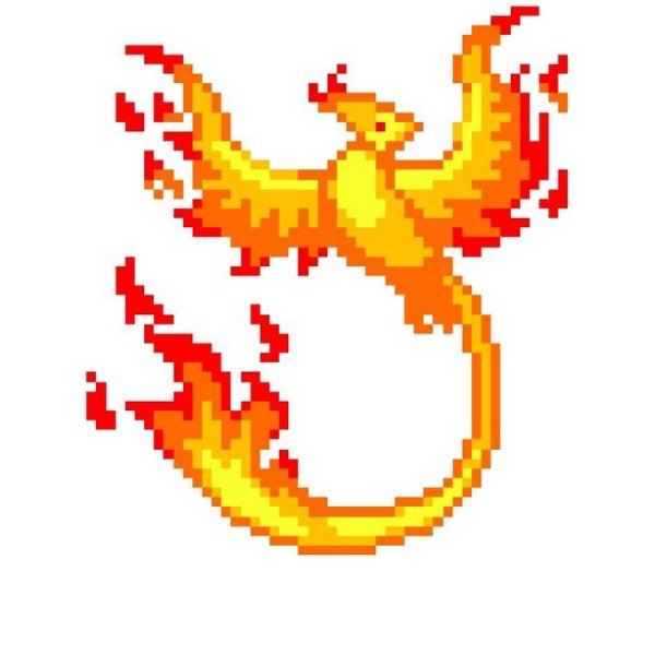 Феникс пиксель арт