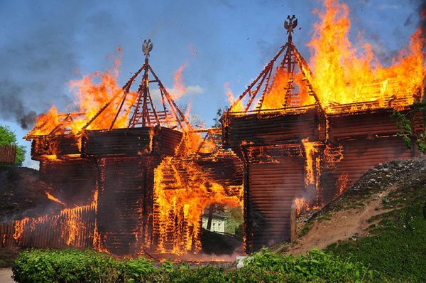 Пожары на Руси в деревянных городах