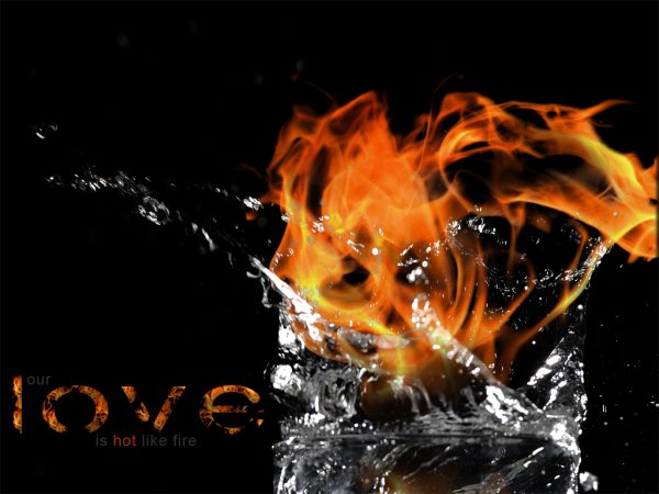 Огонь и вода обои живые