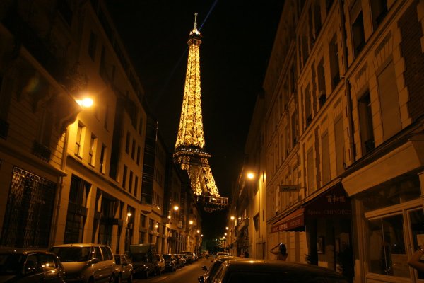 Ночные улицы Парижа