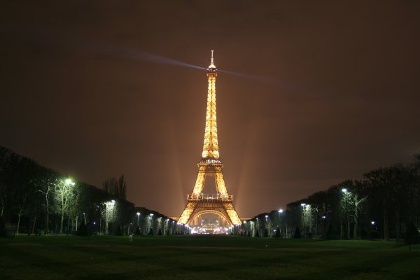 Эйфель Париж ночной