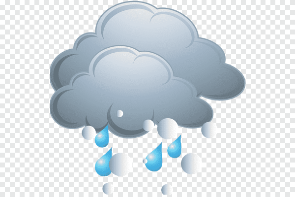 Облачко с дождем для детей